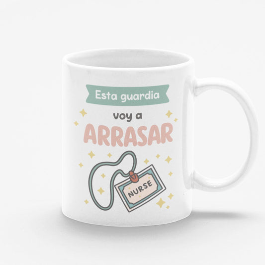 Taza blanca En esta guardia voy a arrasar