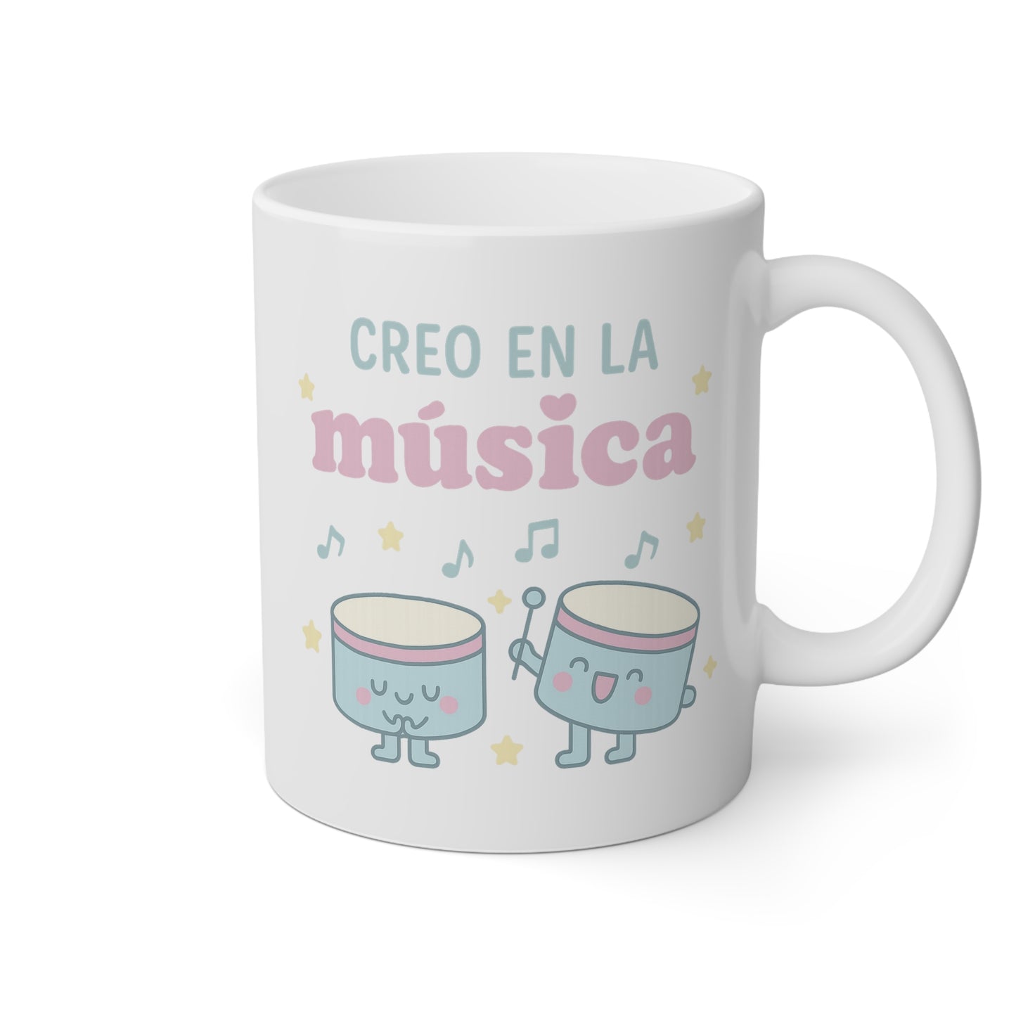 Taza blanca Creo en la Música