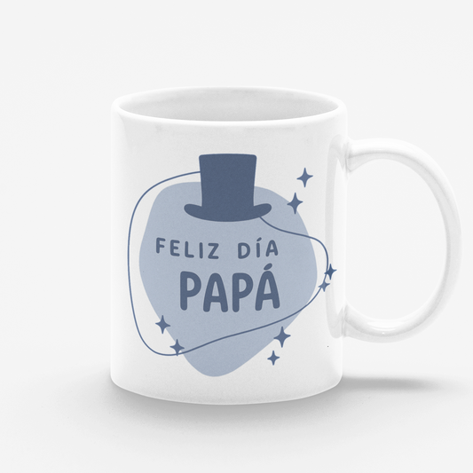 Taza blanca Feliz Día Papá