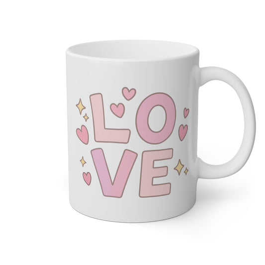Taza blanca Love
