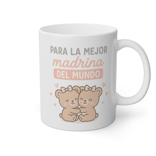 Taza blanca para La Mejor Madrina del Mundo
