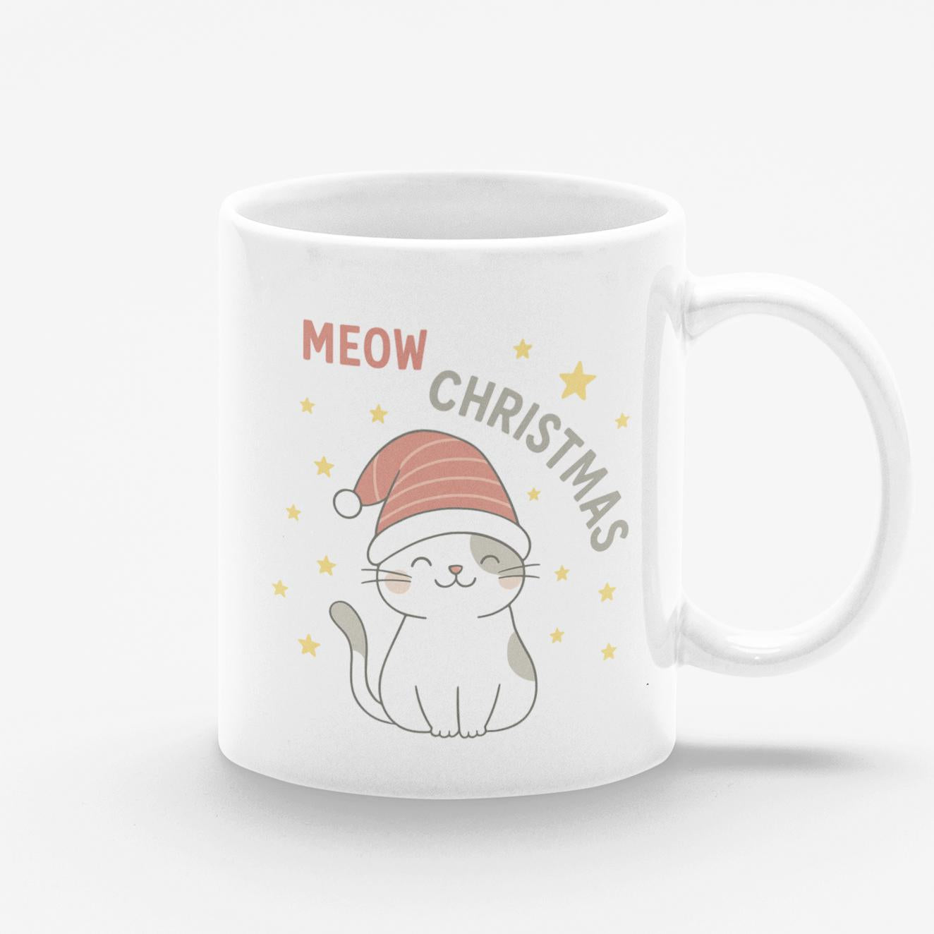 Taza blanca Meow Christmas