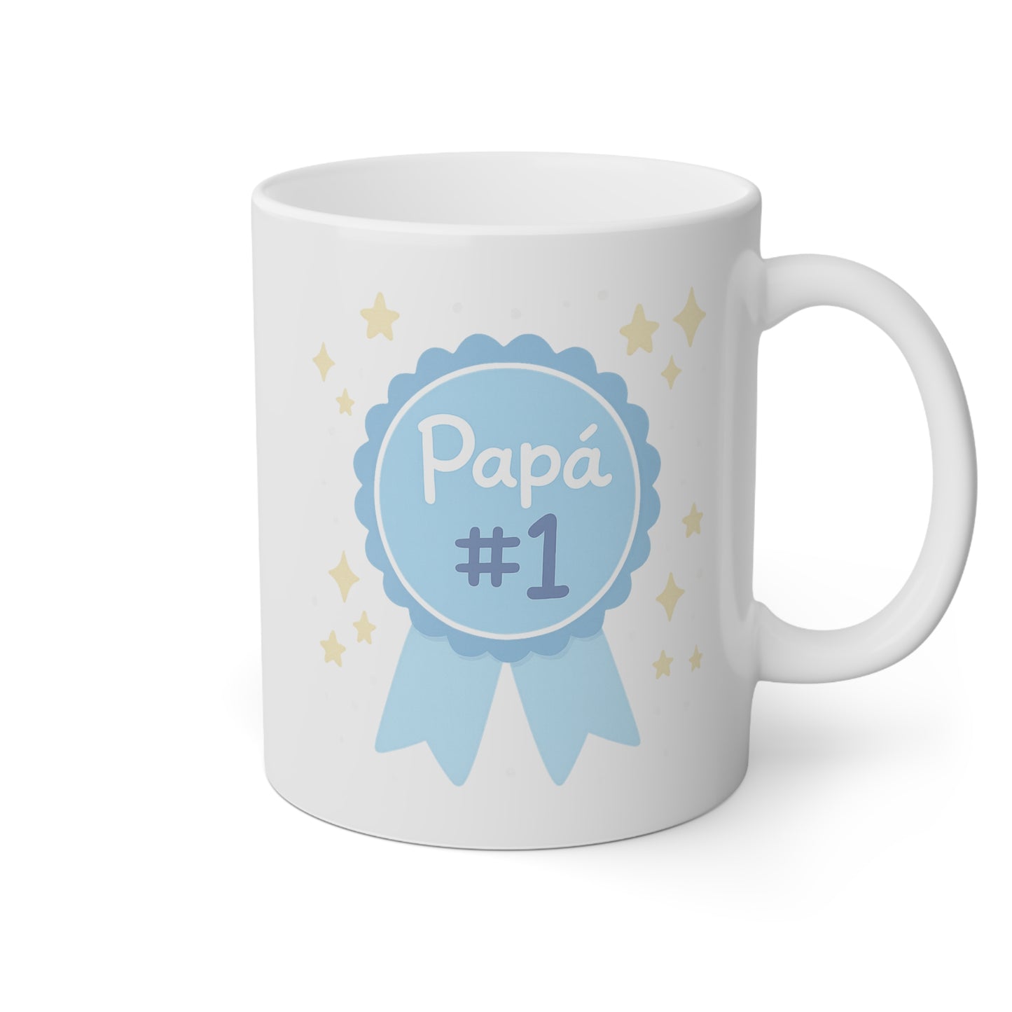 Taza blanca papá número 1
