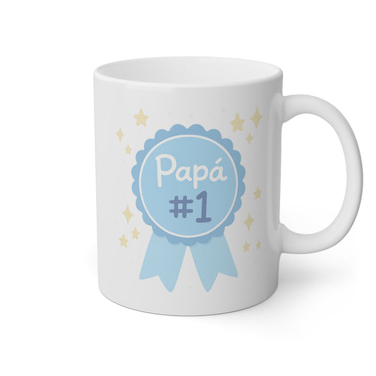 Taza blanca papá número 1
