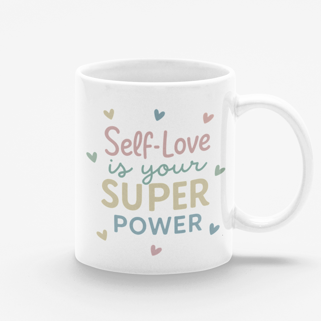 Taza blanca Self-Love is your Super Power