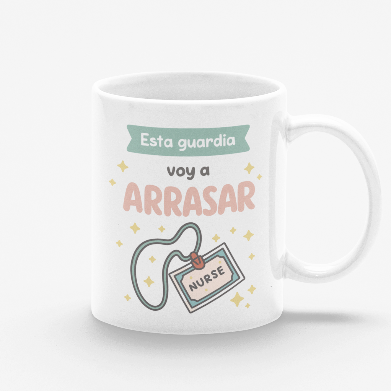 Taza blanca En esta guardia voy a arrasar