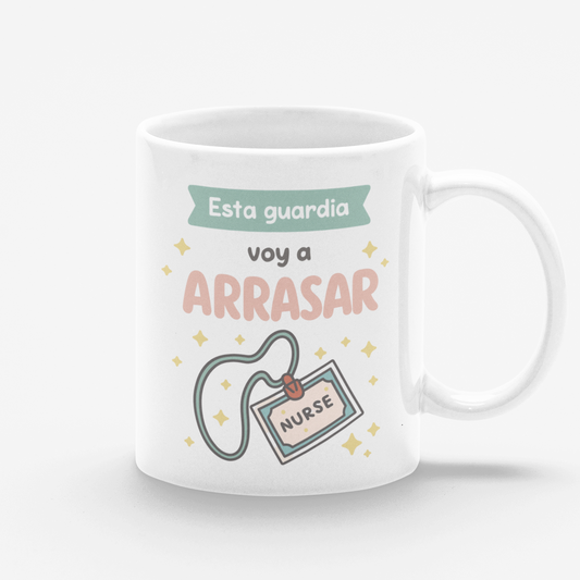 Taza blanca En esta guardia voy a arrasar