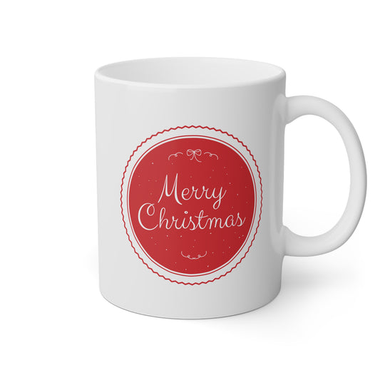 Taza blanca Merry Christmas