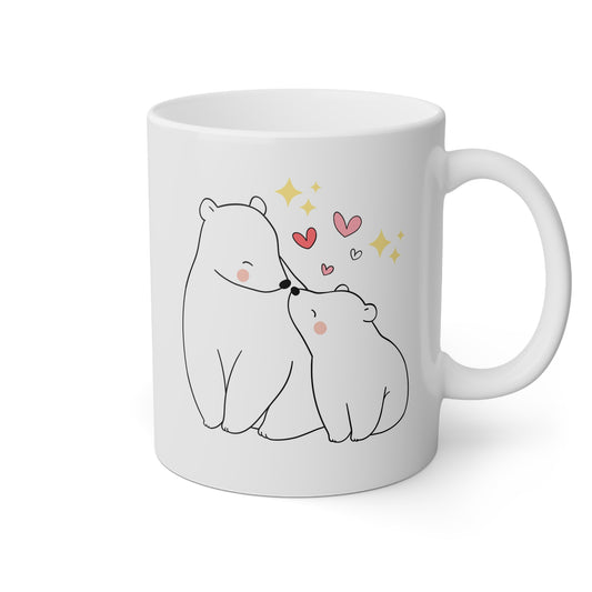 Taza blanca familia ositos